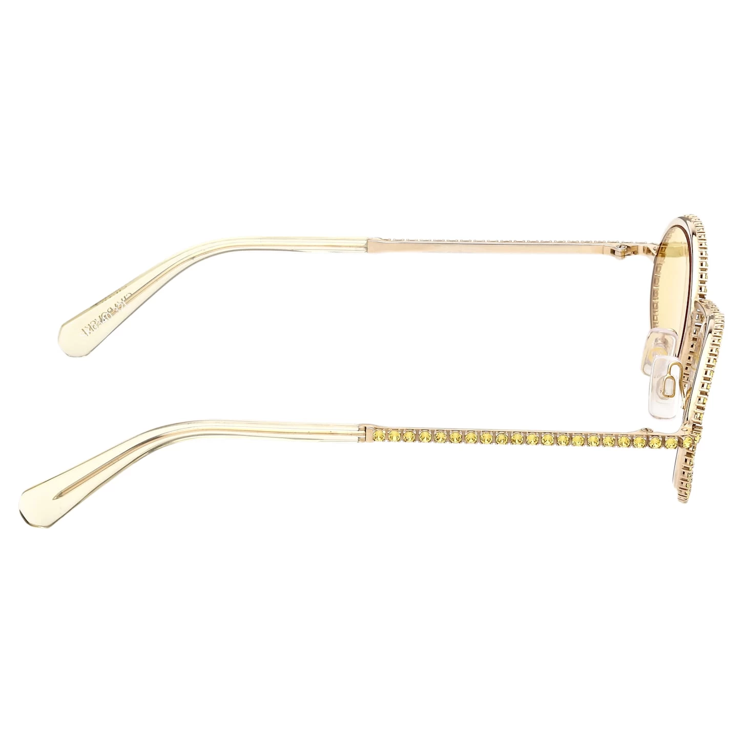 Swarovski Sunglasses Oval Shape, Pavé, SK0340 32L, Yellow - Image 8