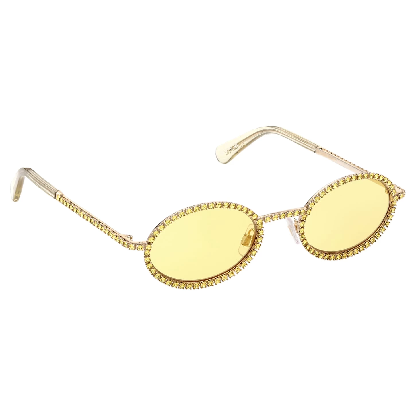 Swarovski Sunglasses Oval Shape, Pavé, SK0340 32L, Yellow - Image 9