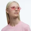 Swarovski Sunglasses Oval Shape, Pavé, SK0340 33Y, Pink