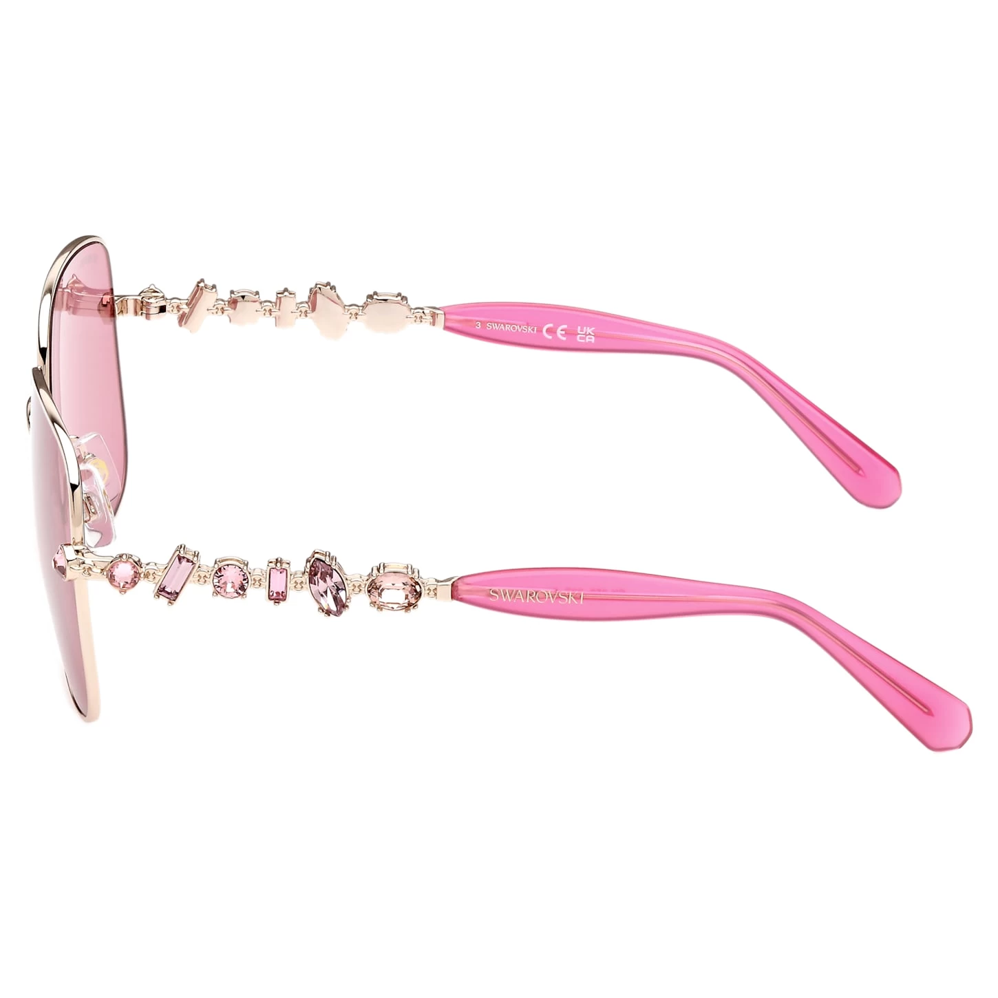 Swarovski Sunglasses Square Shape, SK0358 32S, Pink - Image 4