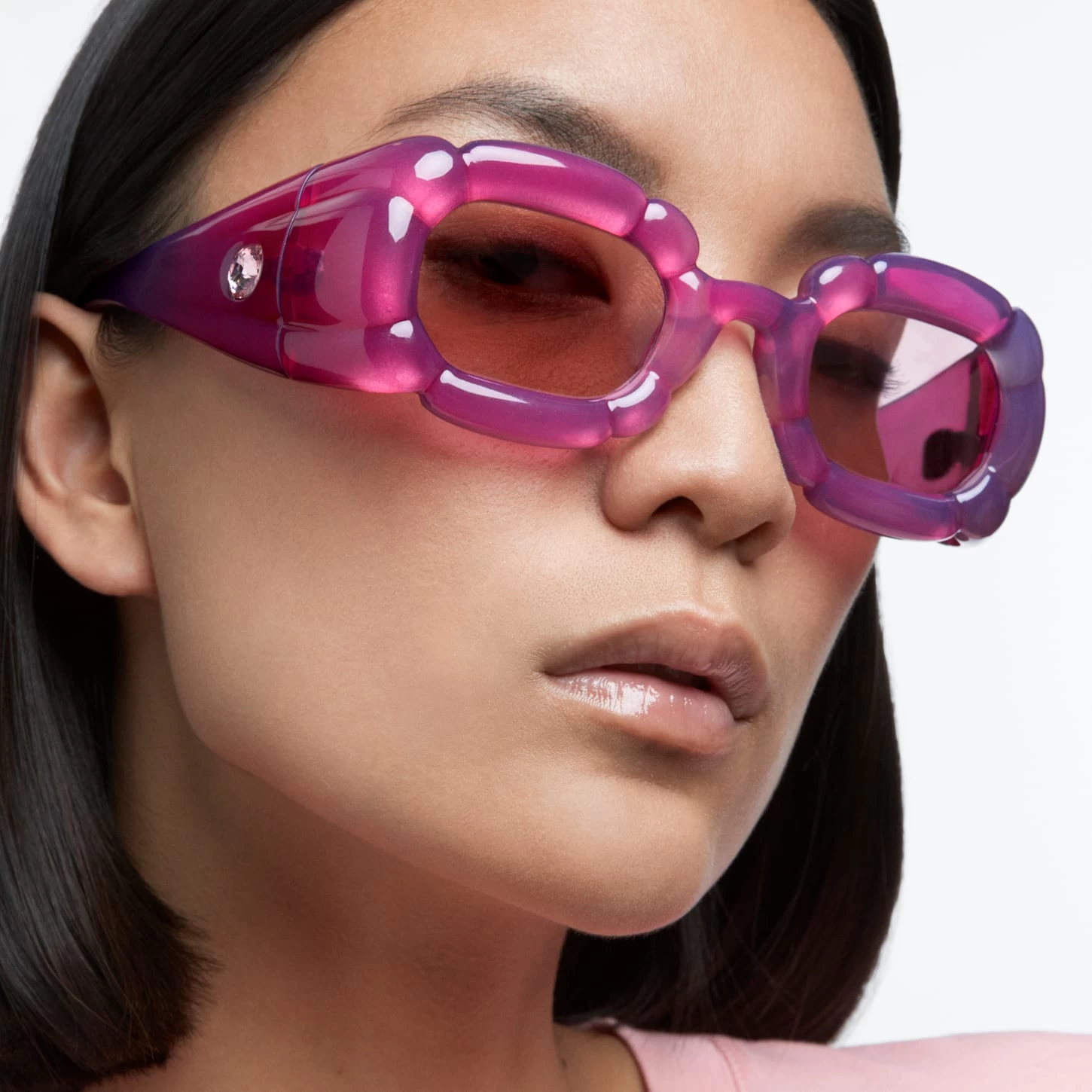 Swarovski Sunglasses Statement, SK0335 72U, Pink - Image 3