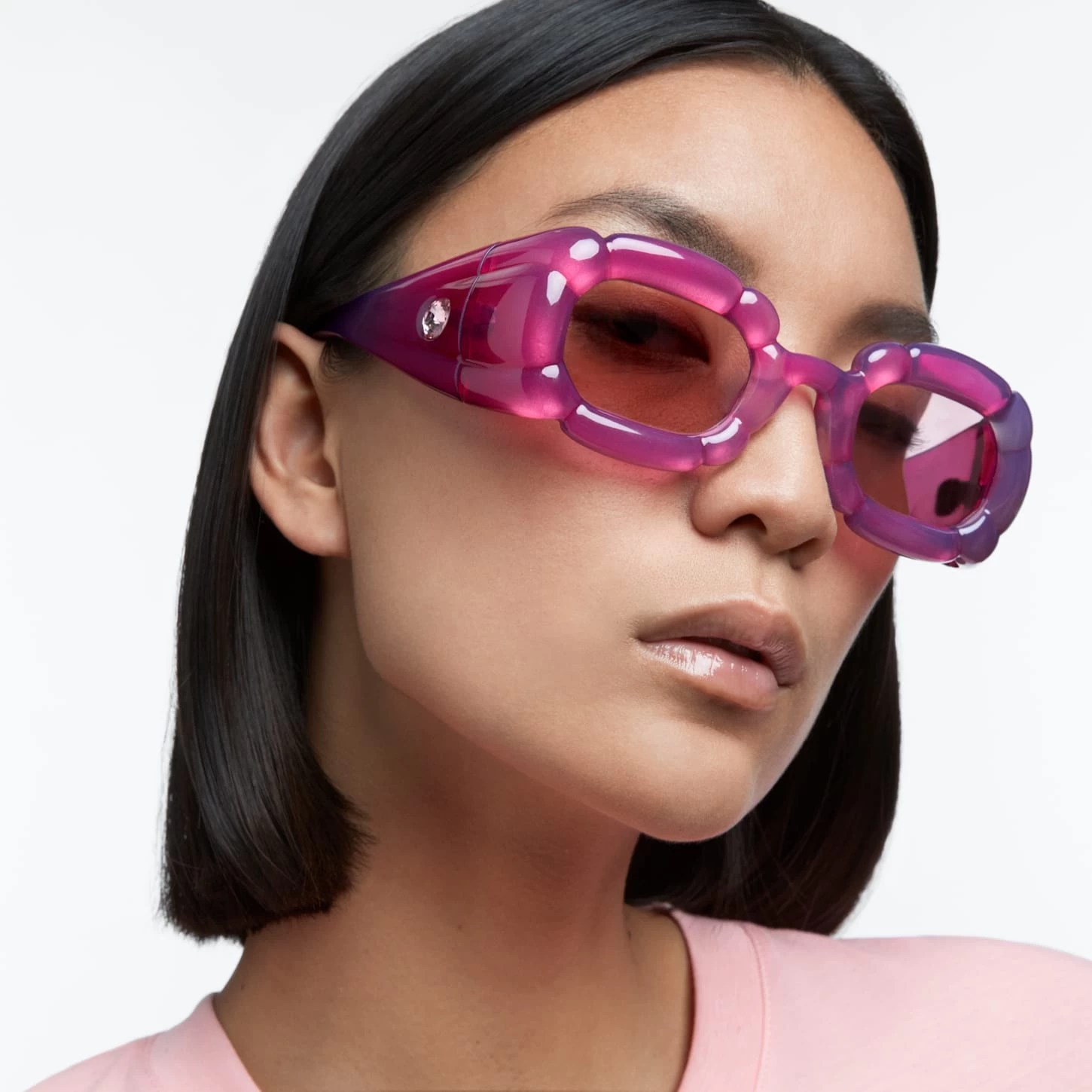 Swarovski Sunglasses Statement, SK0335 72U, Pink