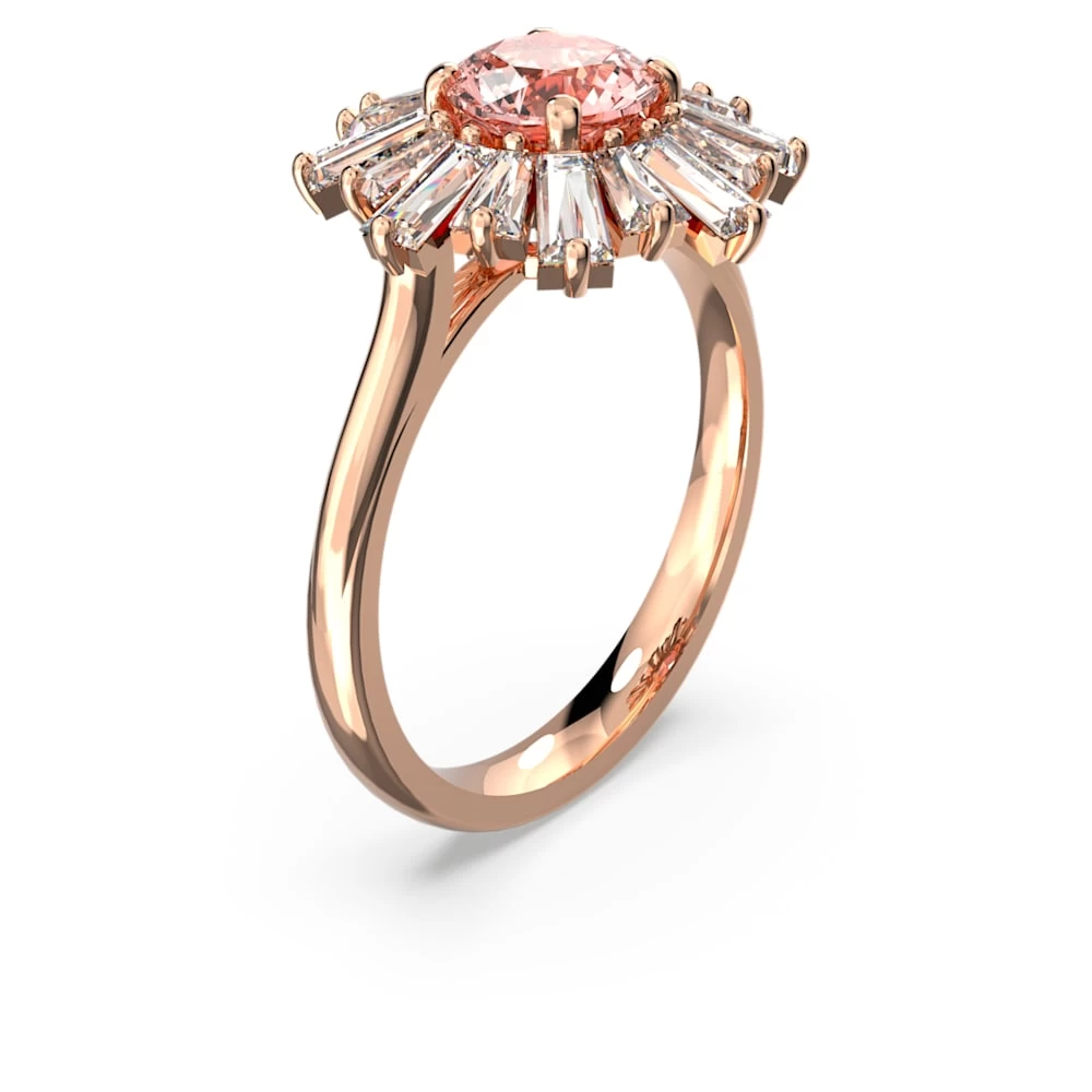 Swarovski Sunshine Ring Mixed Cuts, Sun, Pink, Rose Gold-tone Plated - Image 6