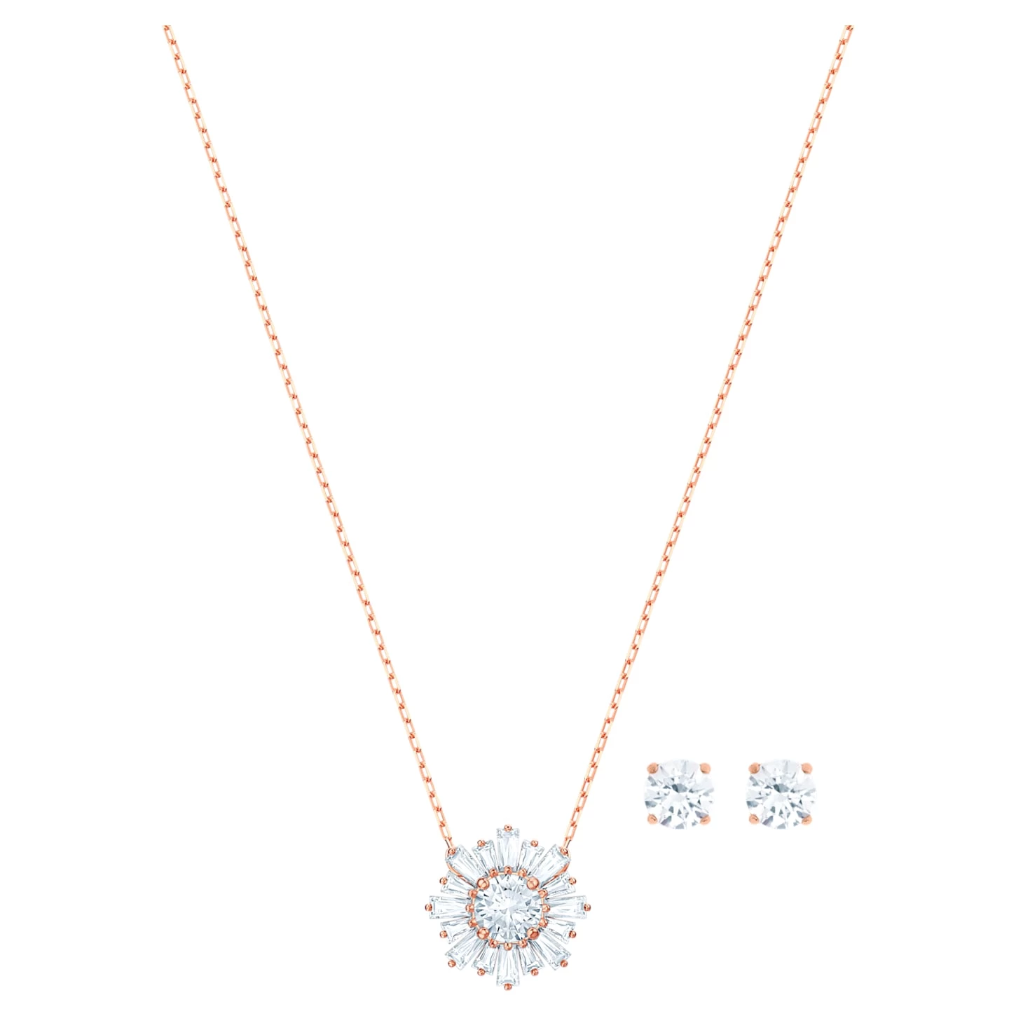 Swarovski Sunshine Set White, Rose Gold-tone Plated - Image 2
