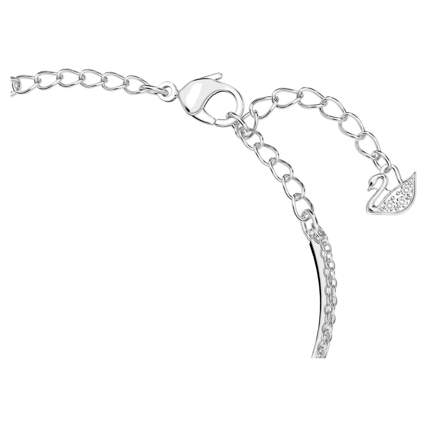 Swarovski Infinity Bangle Infinity, White, Rhodium Plated - Image 4