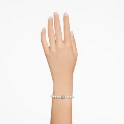 Swarovski Remix Collection Strand White, Rhodium Plated