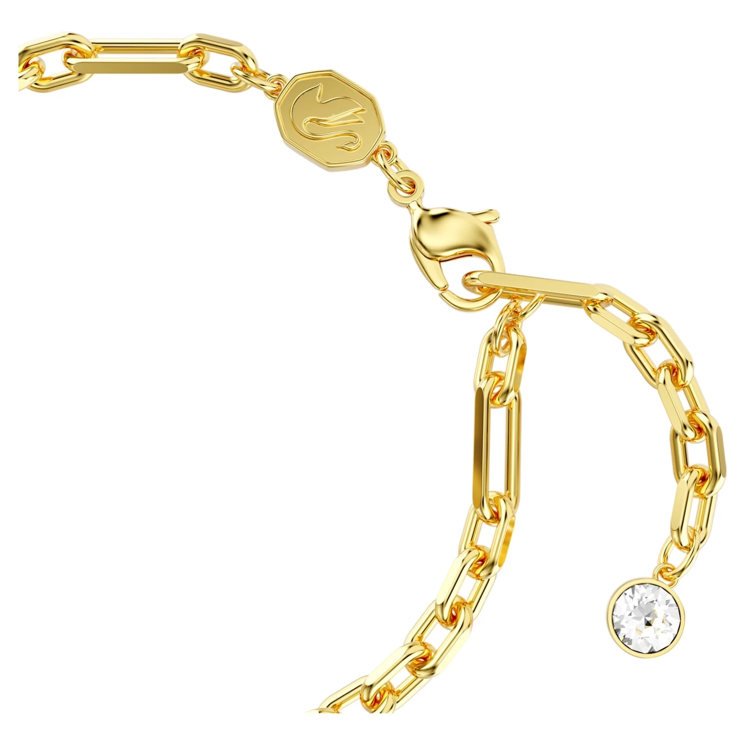 Swarovski Sparkling Dance Bracelet Green, Gold-tone Plated - Image 4