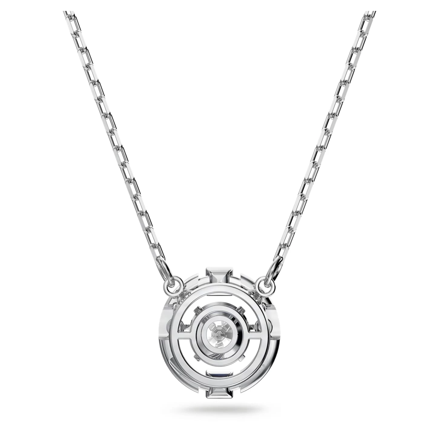 Swarovski Sparkling Dance Necklace Round Cut, White, Rhodium Plated - Image 5