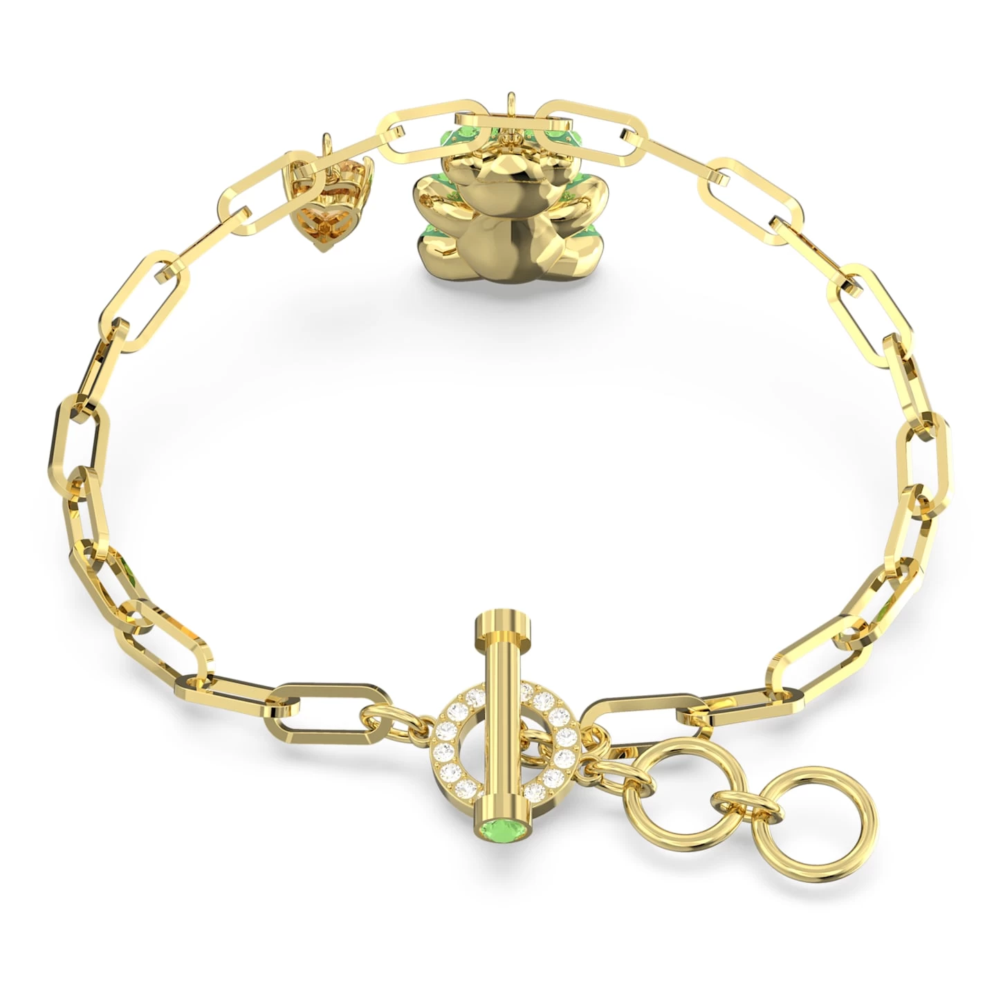 Swarovski Teddy Bracelet Bear, Green, Gold-tone Plated - Image 6