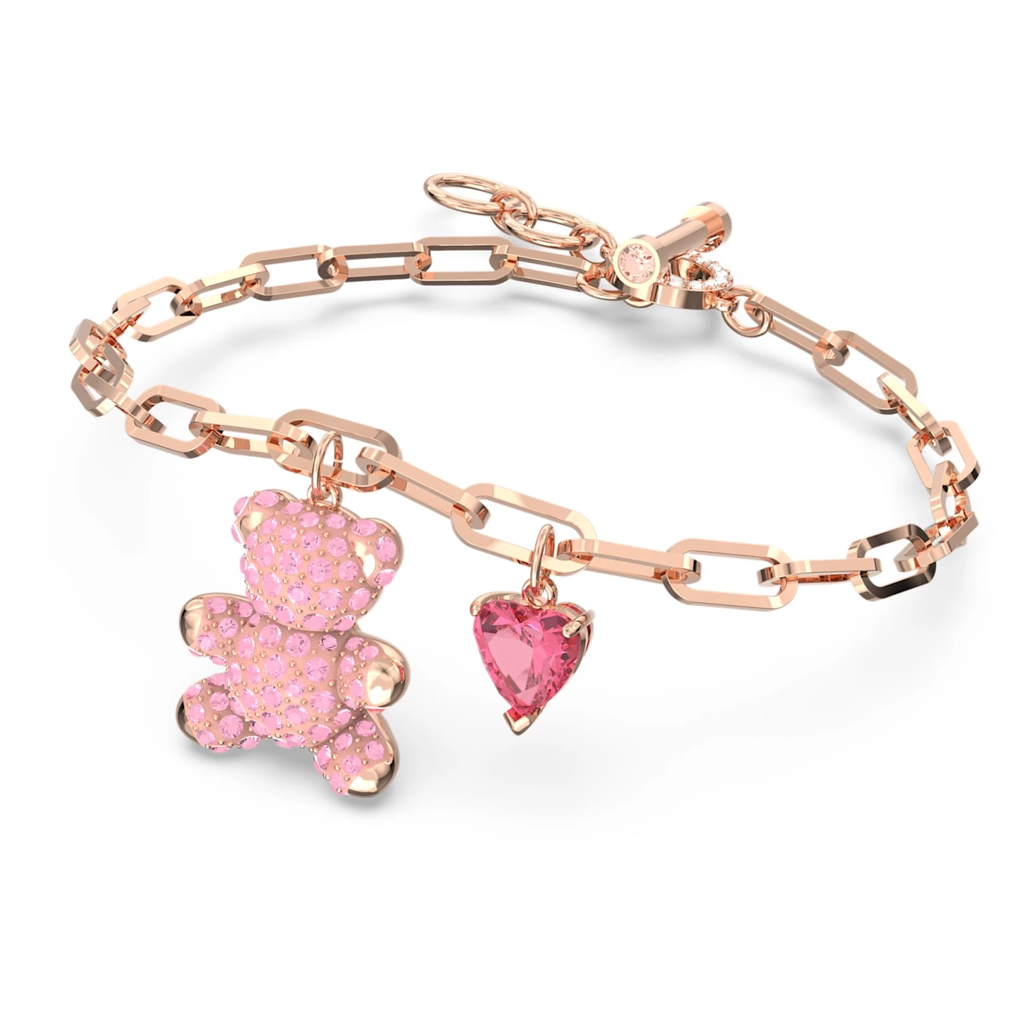 Swarovski Teddy Bracelet Bear, Pink, Rose Gold-tone Plated - Image 3