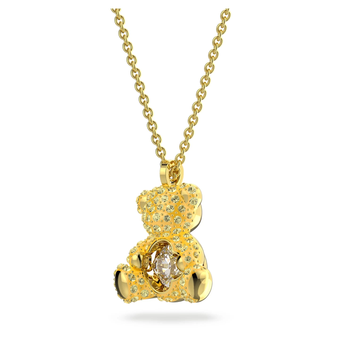 Swarovski Teddy Set Bear, Yellow, Gold-tone Plated - Image 6