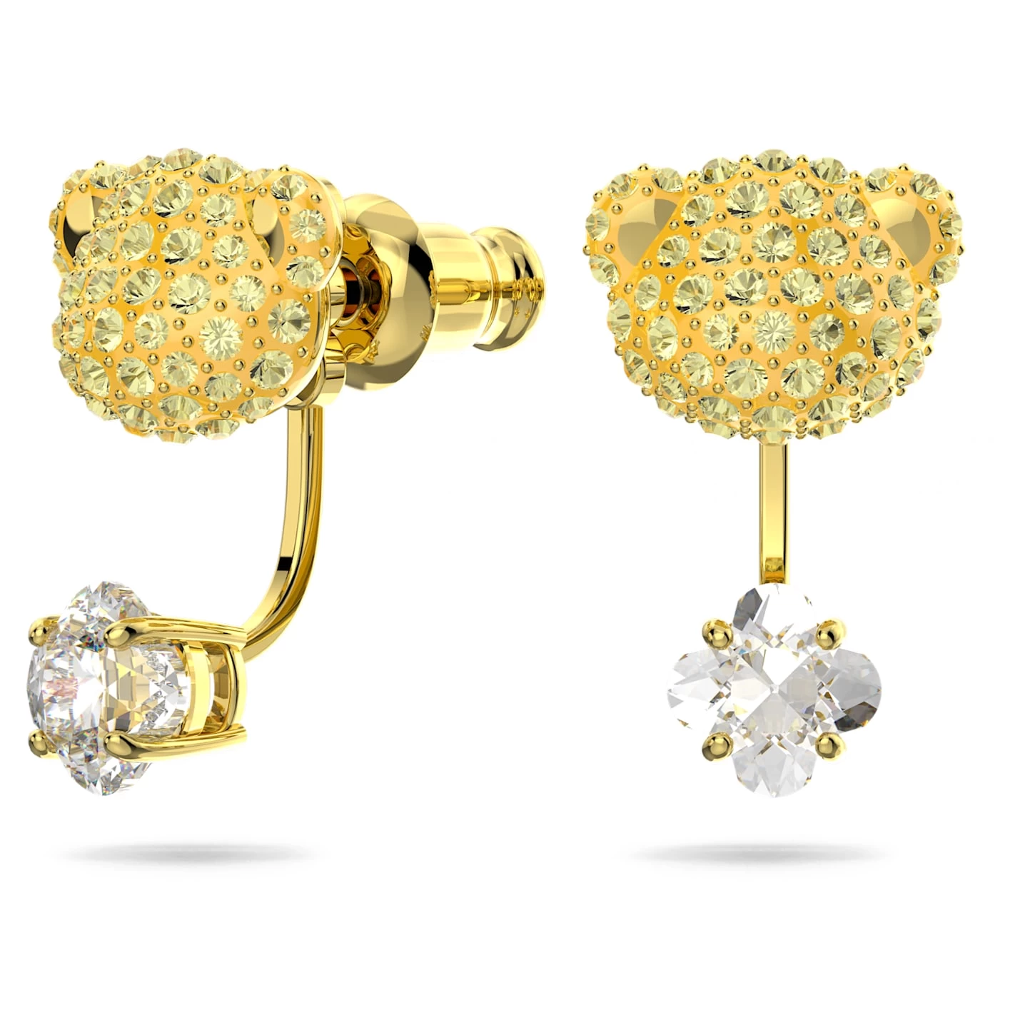 Swarovski Teddy Set Bear, Yellow, Gold-tone Plated - Image 7