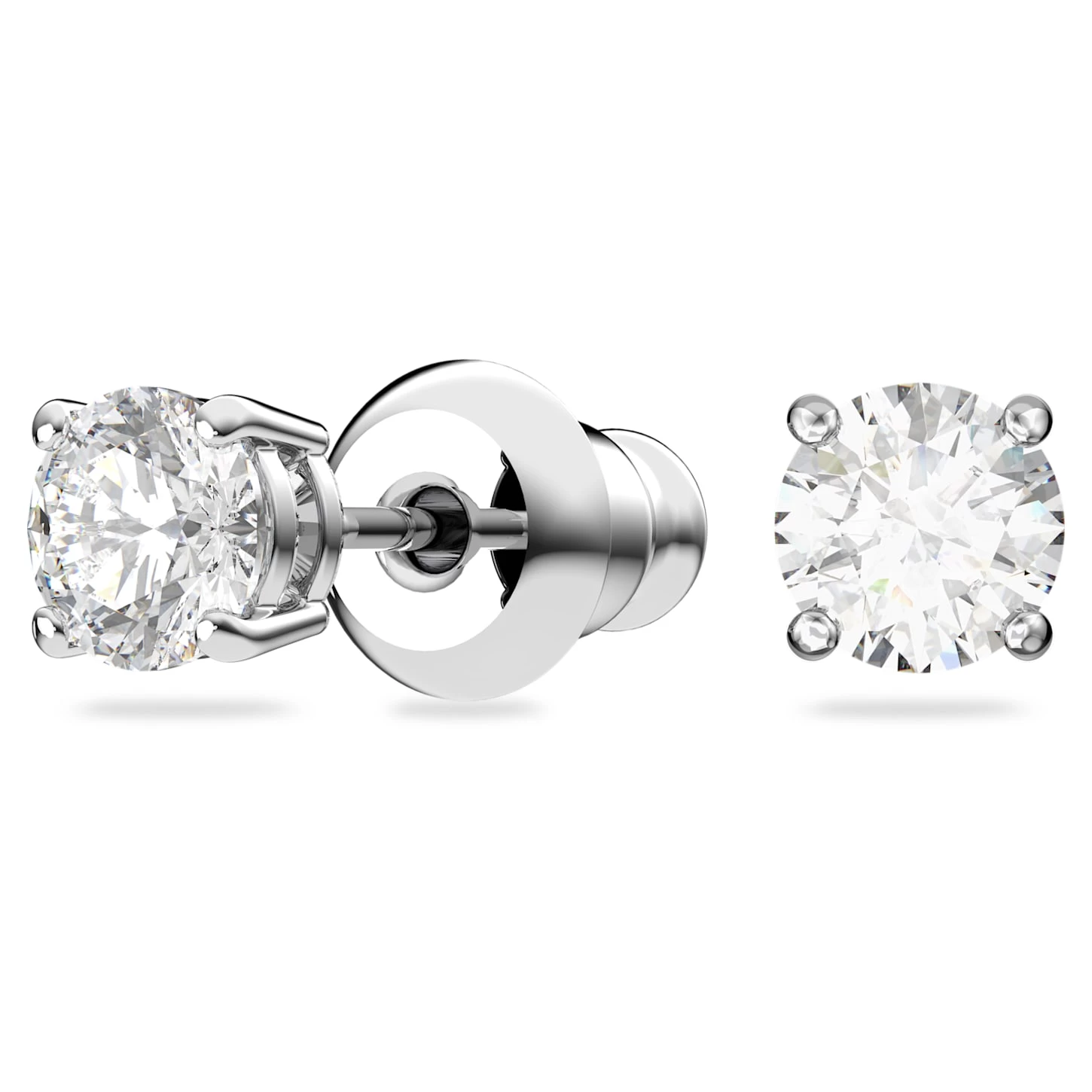 Swarovski Tennis Deluxe Set Round Cut, White, Rhodium Plated - Image 7