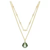 Swarovski Tessa Pendant Green, Gold-tone Plated