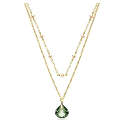 Swarovski Tessa Pendant Green, Gold-tone Plated
