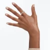 Swarovski Vittore Ring Drop Cut, White, Rose Gold-tone Plated