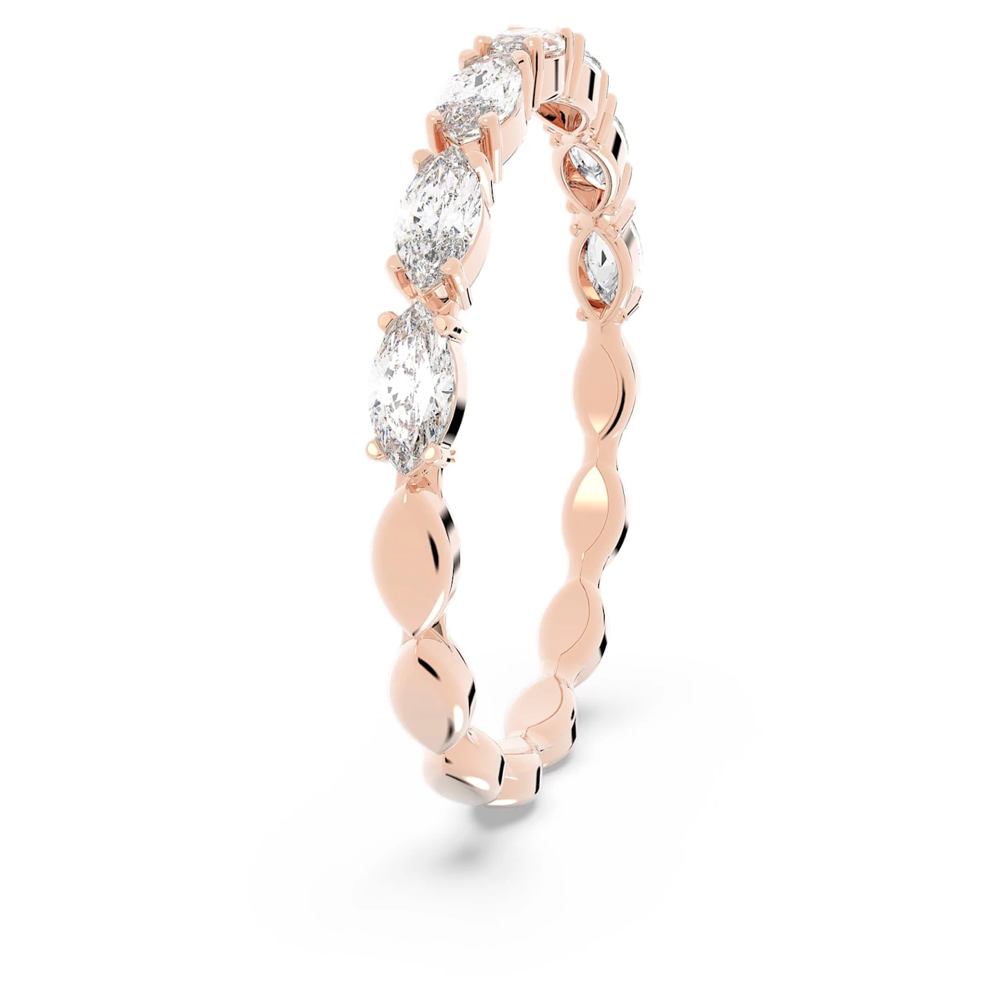 Swarovski Vittore Ring Marquise Cut, White, Rose Gold-tone Plated - Image 4