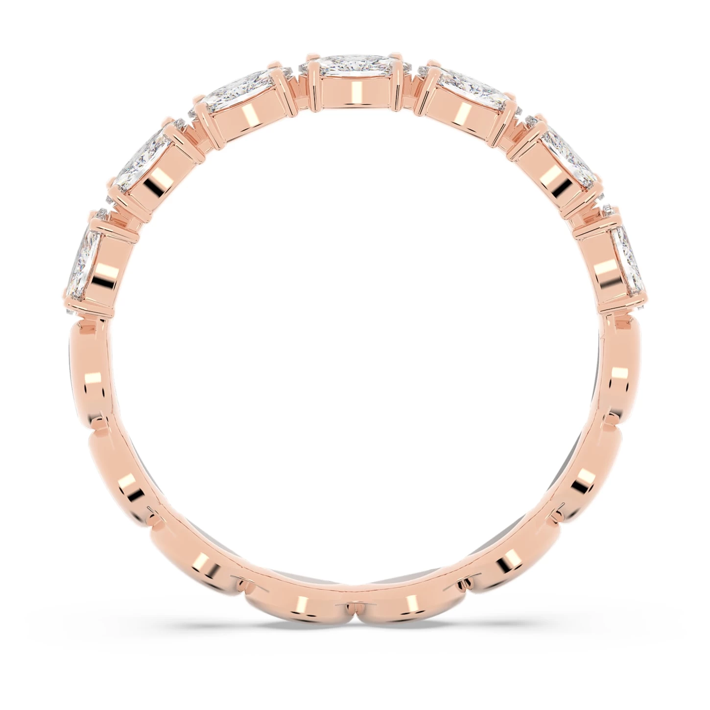 Swarovski Vittore Ring Marquise Cut, White, Rose Gold-tone Plated - Image 5