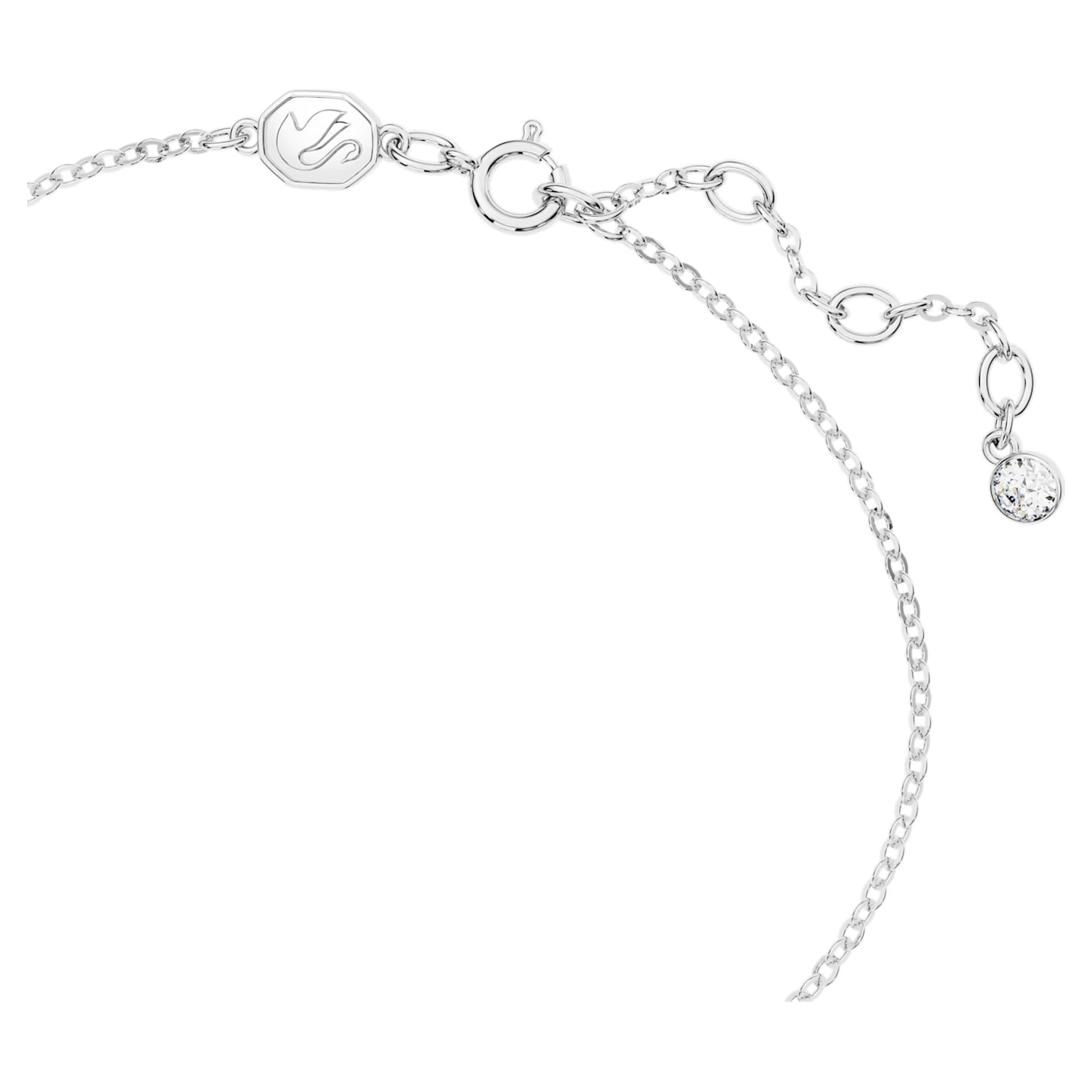 Swarovski Volta Bracelet Bow, White, Rhodium Plated - Image 4